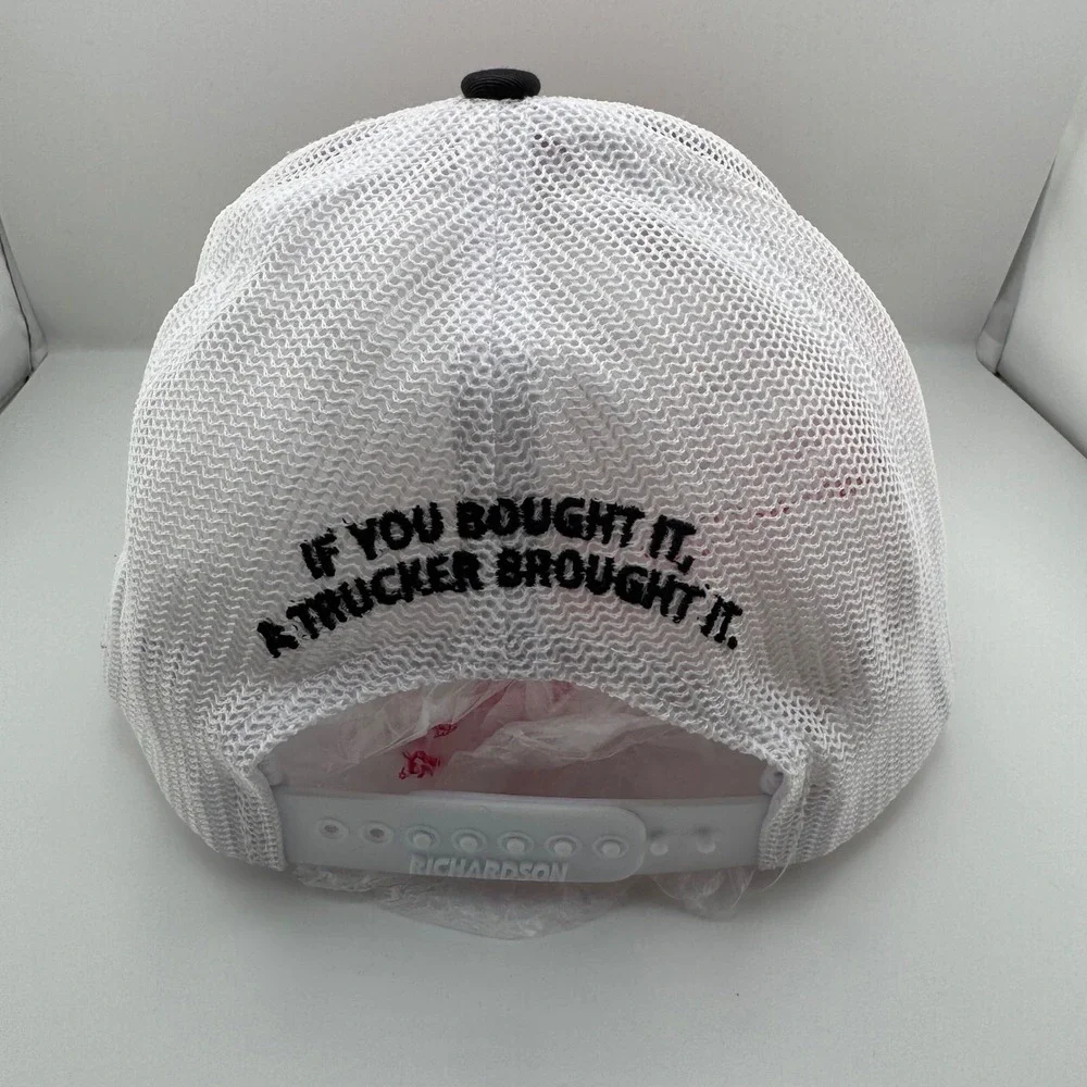 Richardson 112 Trucker Hat OSFM Red White Black Excellent Premier Truck Group